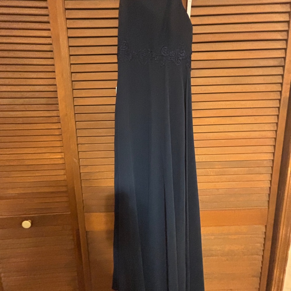 Elegant dark blue formal dress